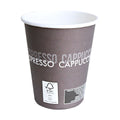 Kaffeebecher To Go, Pappe/PE, FSC®-Mix, ø 80 mm, 200 ml, braun/weiß, 50 Stück HYGOSTAR 400083 HYGOSTAR 400083 50 Stück