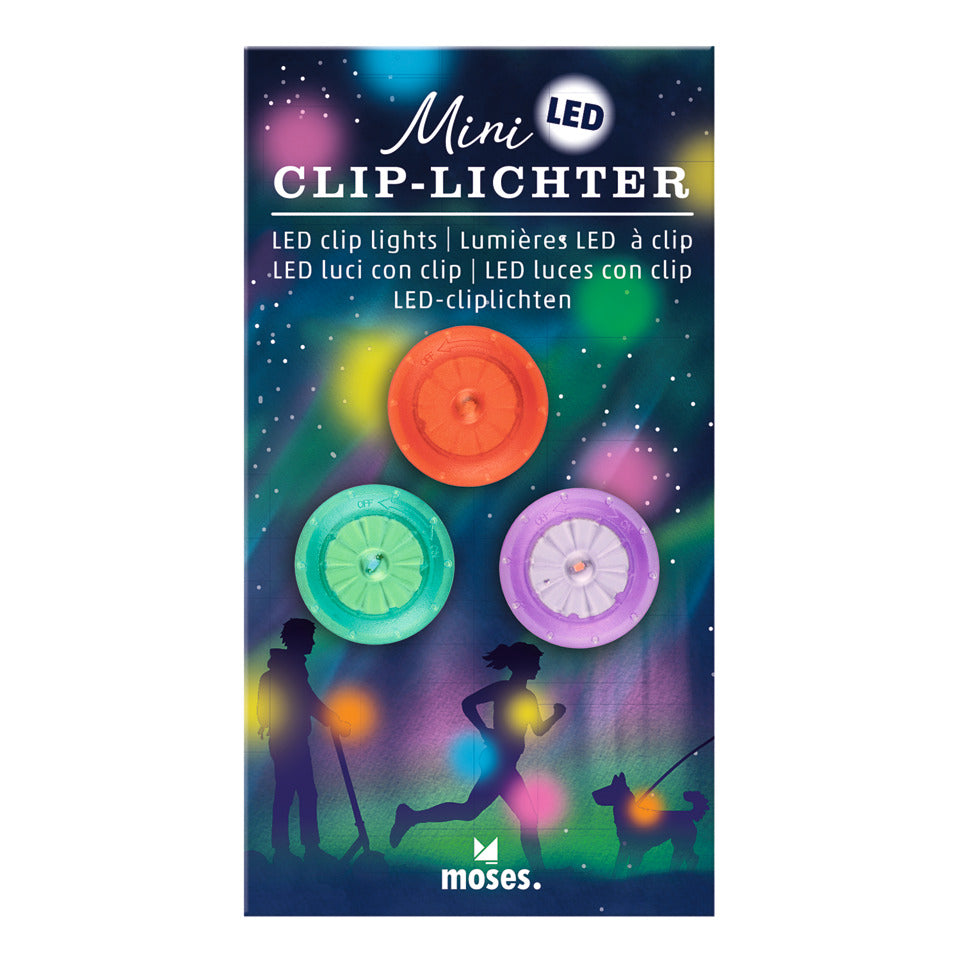 LED-Clip-Licht 3er Set, sortiert MOSES.VERLAG 27229