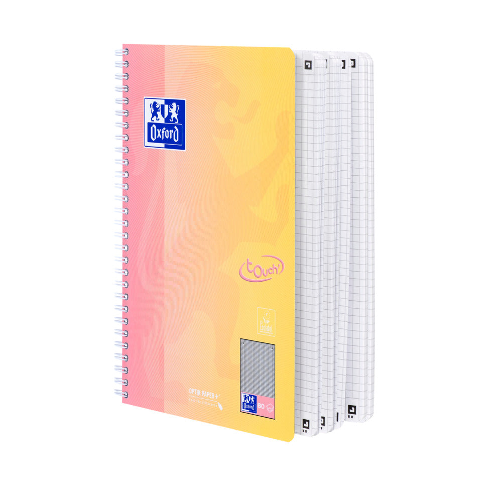Collegeblock Touch, B5, 80 Blatt, kariert, sortiert OXFORD 400206991 OXFORD 400206991 Touch