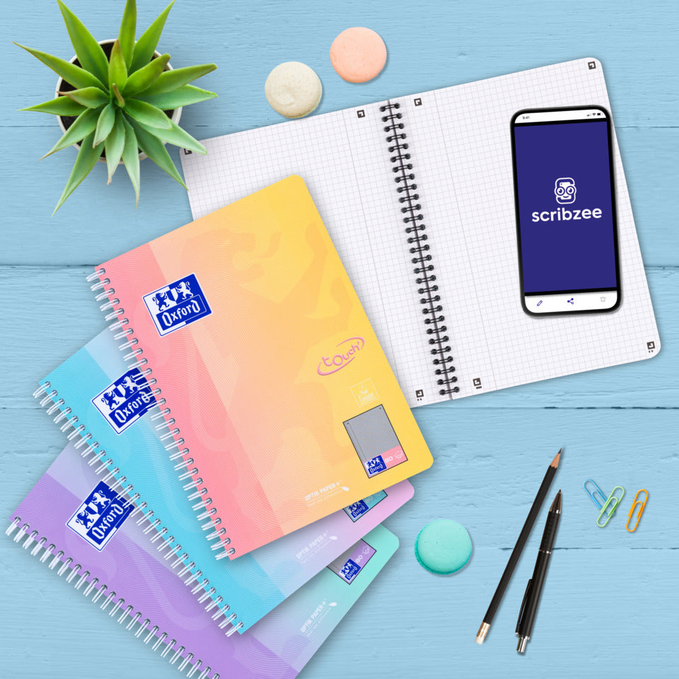 Collegeblock Touch, B5, 80 Blatt, kariert, sortiert OXFORD 400206991 OXFORD 400206991 Touch