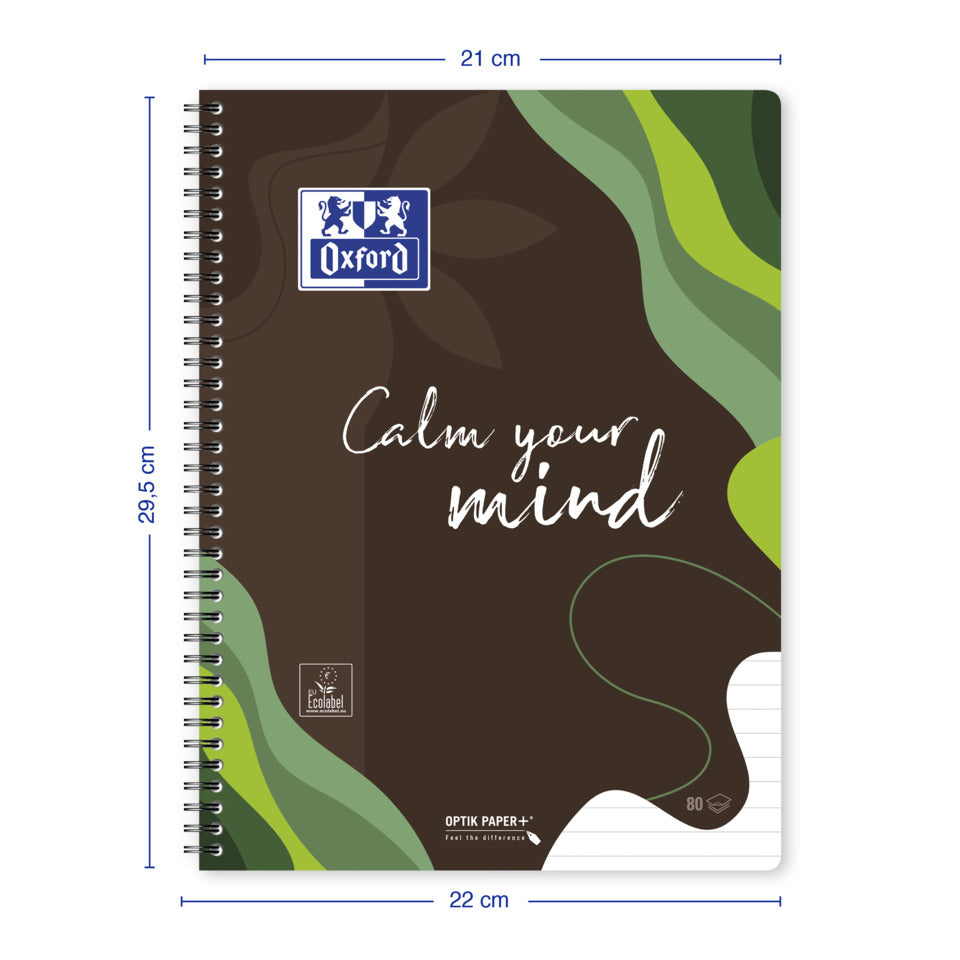 Collegeblock Calm Nature Limited 2026, A4+, 80 Blatt, liniert, sortiert OXFORD 400206111 OXFORD 400206111 Calm Nature Limit 2026