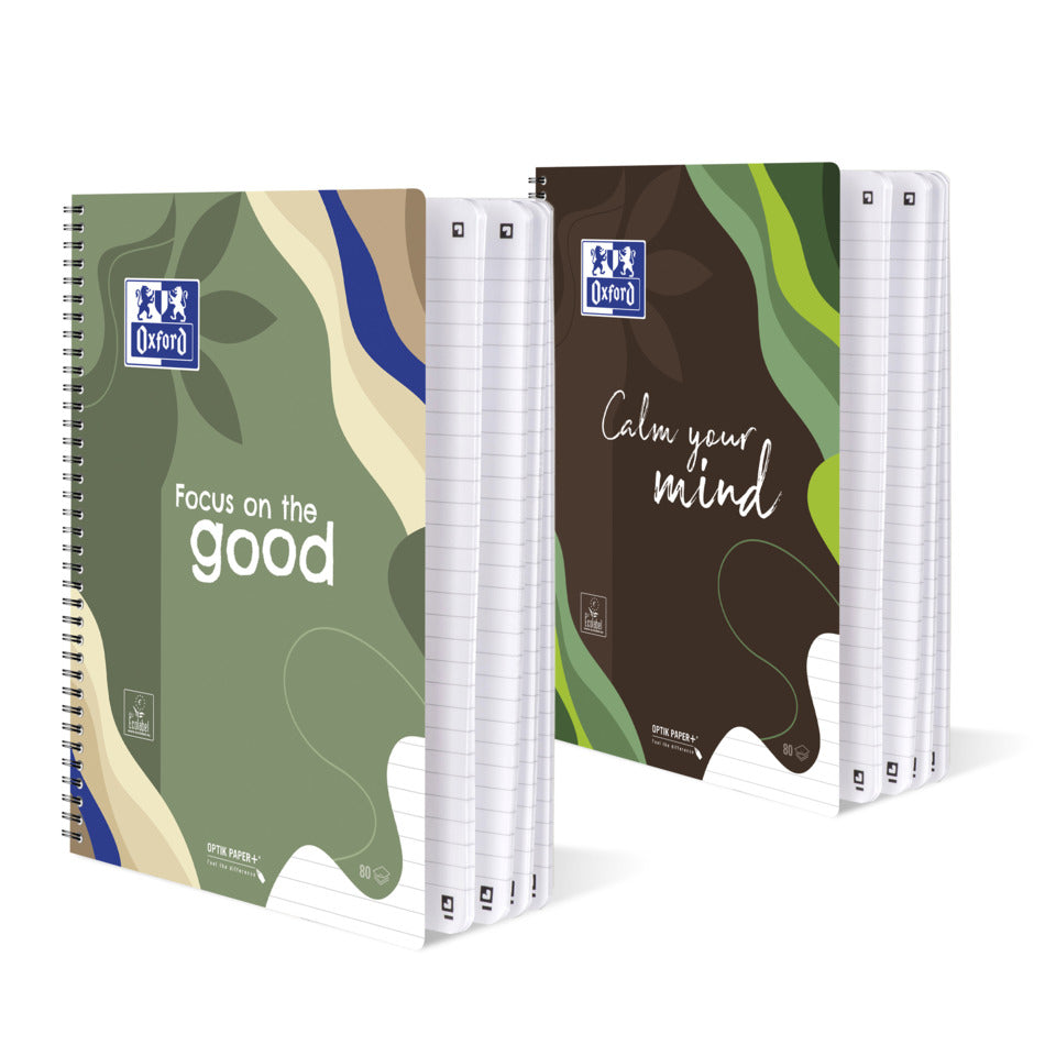 Collegeblock Calm Nature Limited 2026, A4+, 80 Blatt, liniert, sortiert OXFORD 400206111 OXFORD 400206111 Calm Nature Limit 2026