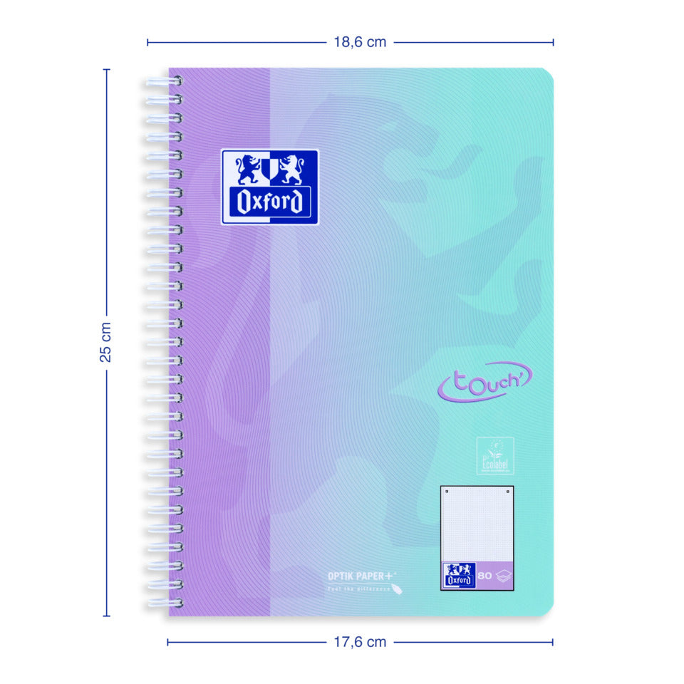 Collegeblock Touch, B5, 80 Blatt, punktkariert, sortiert OXFORD 400206956 OXFORD 400206956 Touch