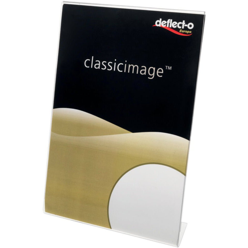 Tischaufsteller Classic Image für DIN A4 hoch, schräg, transparent DEFLECTO 47401