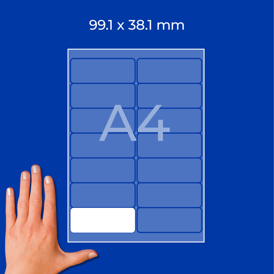 Adress-Etiketten, 99,1x38,1mm, 350 Stück, weiß AVERY ZWECKFORM J8163-25 J816325  99.1x38.1 350ST