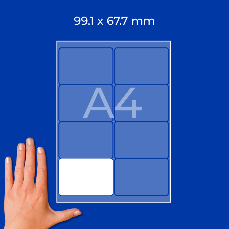 Versandetiketten, 99,1x67,7mm, 200 Stück, weiß AVERY ZWECKFORM J8165-25 ZWECKFORM J8165-25 99,1x67,7