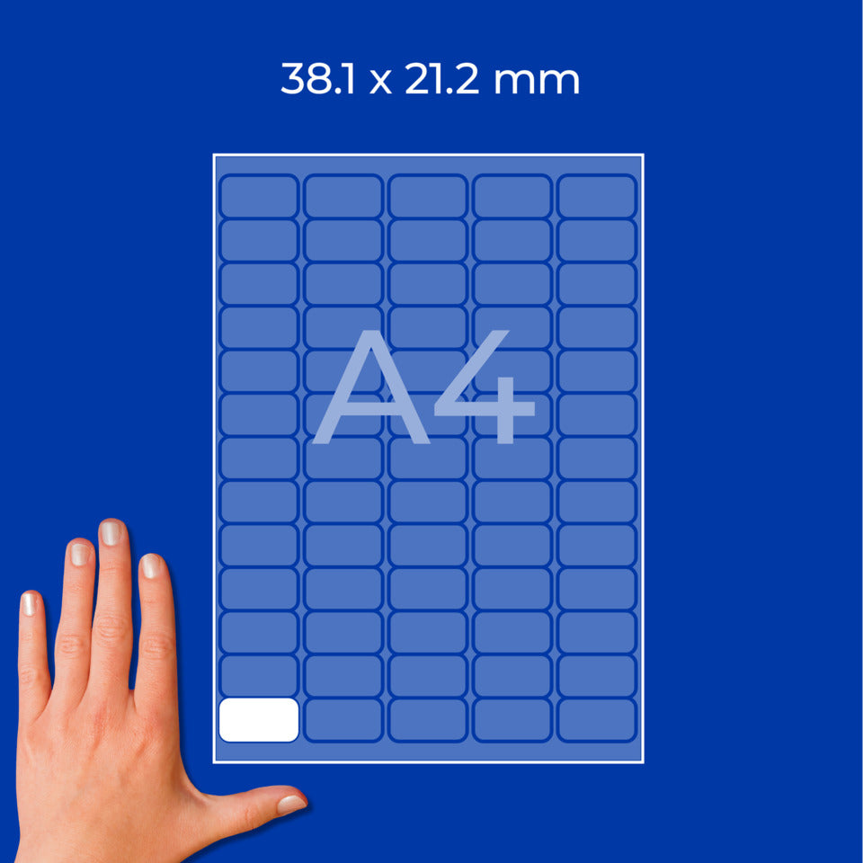 Tiefkühl-Etiketten, 38,1x21,2mm, 1625 Stück, weiß AVERY ZWECKFORM L7971-25 ZWECKFORM L7971-25 Tiefkühl