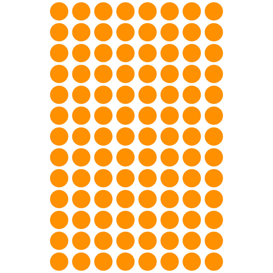 Markierungspunkte, Ø8mm, 416 Stück, neonorange AVERY ZWECKFORM 3178 ZWECKFORM 3178 permanent haftend
