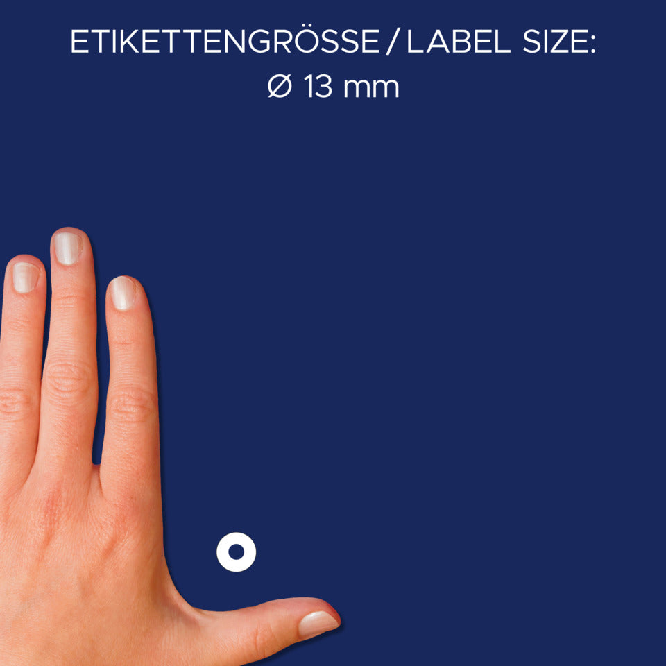 Lochverstärkungsringe, Ø13mm, 500 Stück, transparent AVERY ZWECKFORM 3510 ZWECKFORM 3510  im Spender