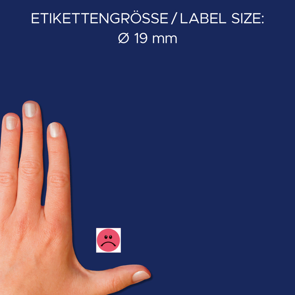 Bewertungspunkte, Ø19 mm, 250 Stück, rot AVERY ZWECKFORM 3859 ZWECKFORM 3859 Spender 250 St permanent
