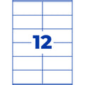 Universaletiketten, 105x48mm, 120 Stück, weiß AVERY ZWECKFORM 3424-10 AVERY ZWECKFORM 3424-10 10 Blatt