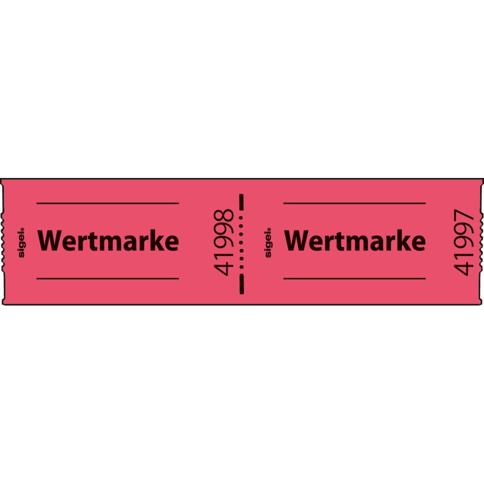 Gutscheinmarke, 500 Stück, rot SIGEL GR554 SIGEL Gr554 Wertmarke
