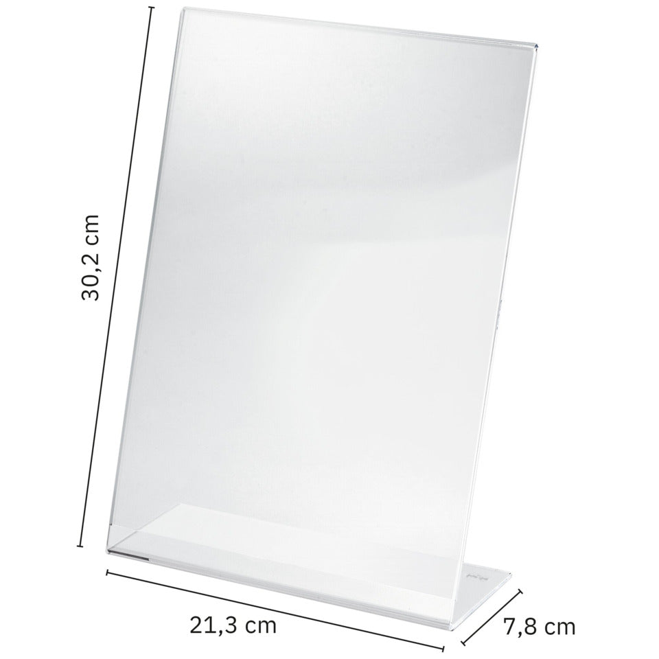 Tischaufsteller Acryl, A4 hoch, schräg SIGEL TA210 SIGEL TA210 schräg