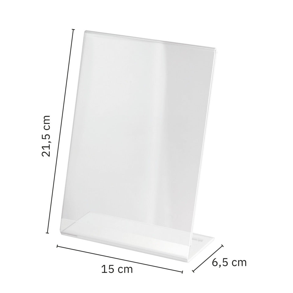 Tischaufsteller Acryl, A5 hoch, schräg SIGEL TA212 SIGEL TA212 schräg
