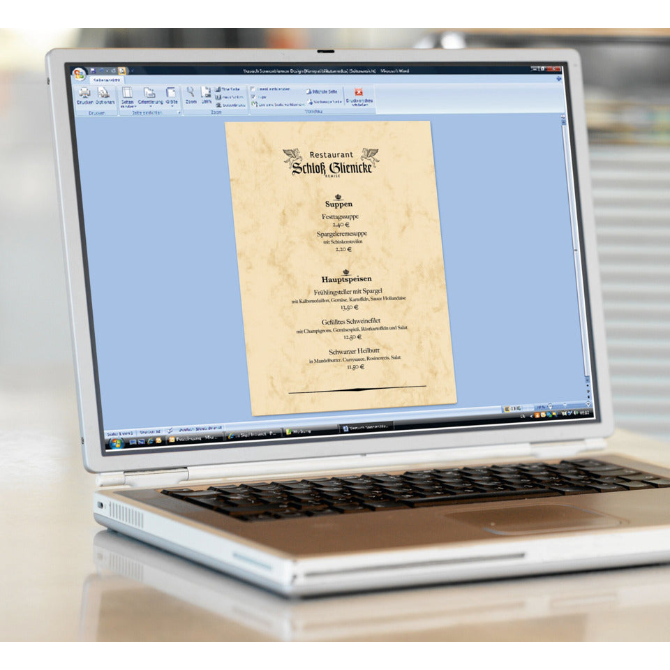 Design Papier Marmor, A4, 90g/m², 100 Blatt, beige SIGEL DP372 SIGEL DP372 marmoriert 90g