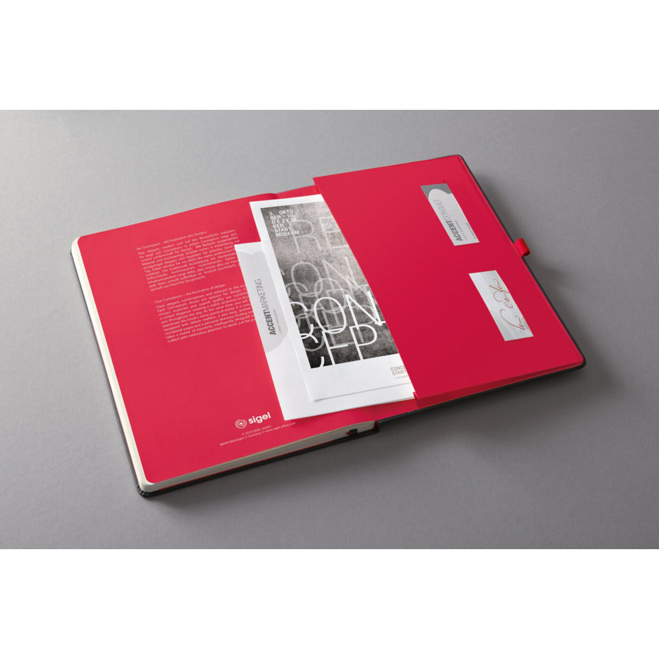 Notizbuch Conceptum Red Edition, ca. A4, Hardcover, liniert, SIGEL CO661 CONCEPTUM CO661 Red Edition