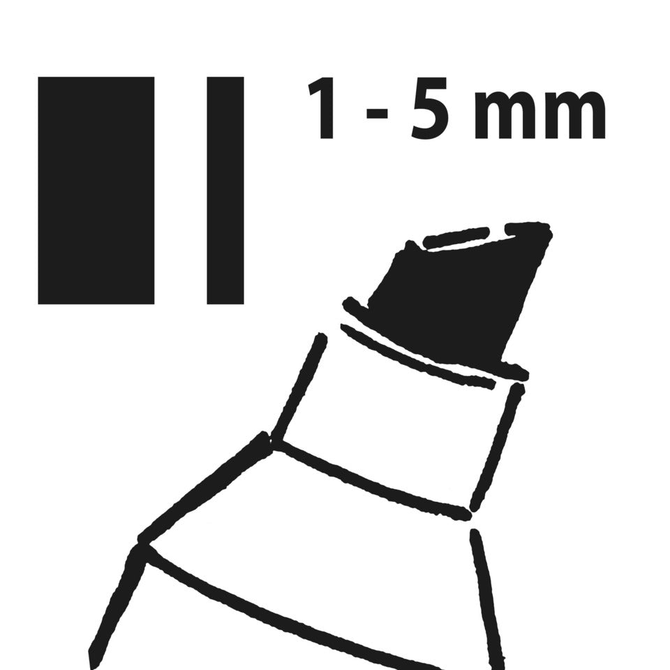Kreidemarker 50, 1-5mm, Keilspitze, weiß SIGEL BA181 SIGEL BA181 Keilspitze 50