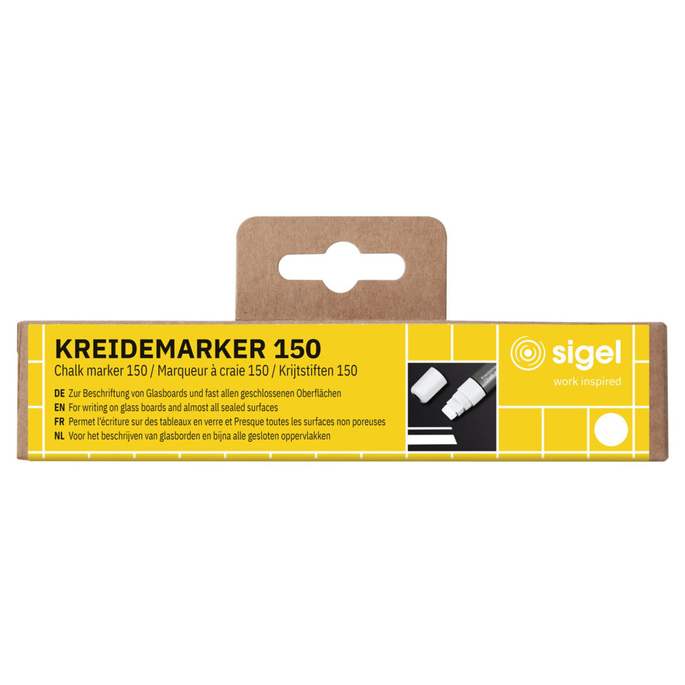Kreidemarker 150, 5-15mm, Keilspitze, weiß SIGEL BA171 SIGEL BA171 Keilspitze 150