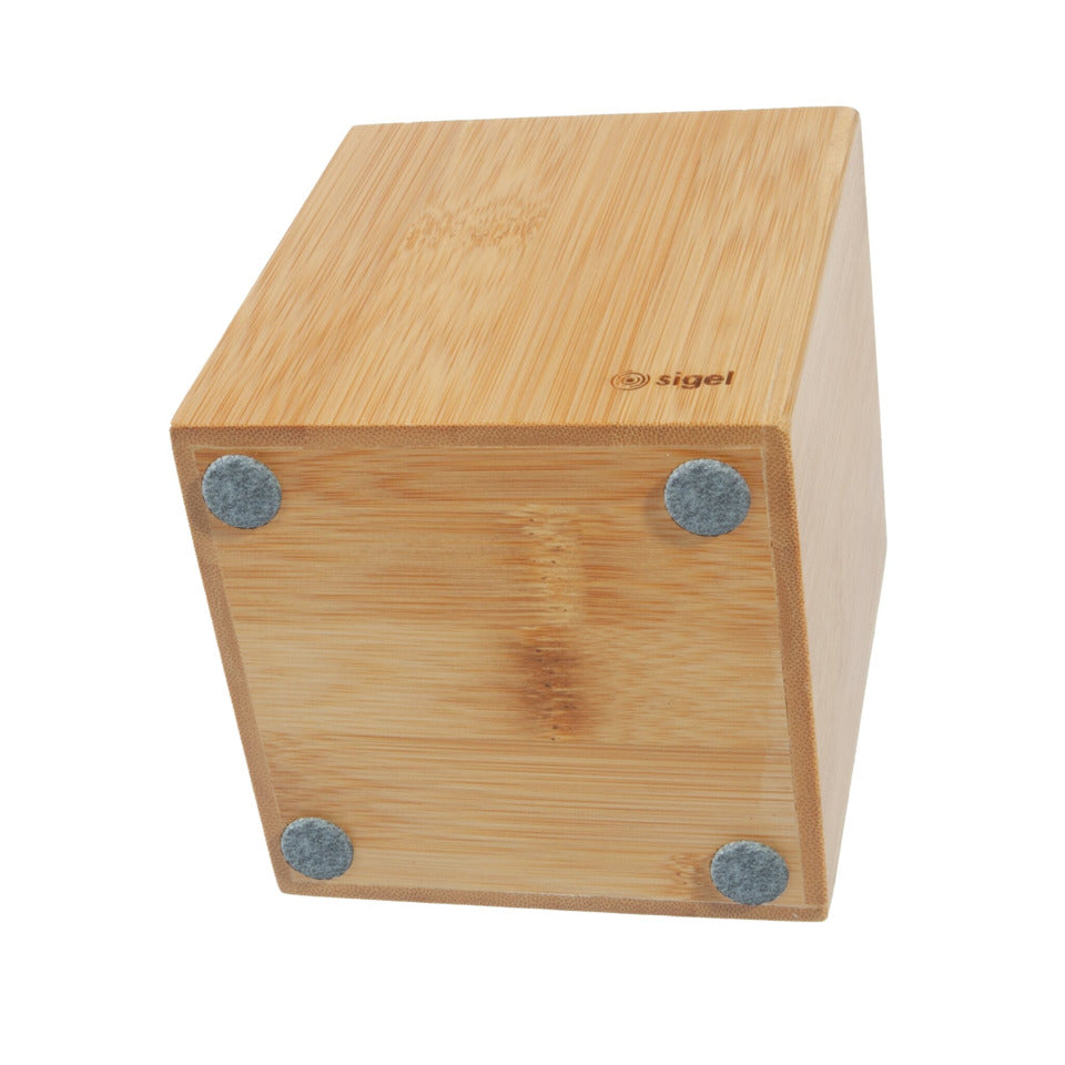 Schreibköcher Bambus, 92 x 106 x 92 mm, natur SIGEL SA204 SIGEL SA204 92x106x92mm
