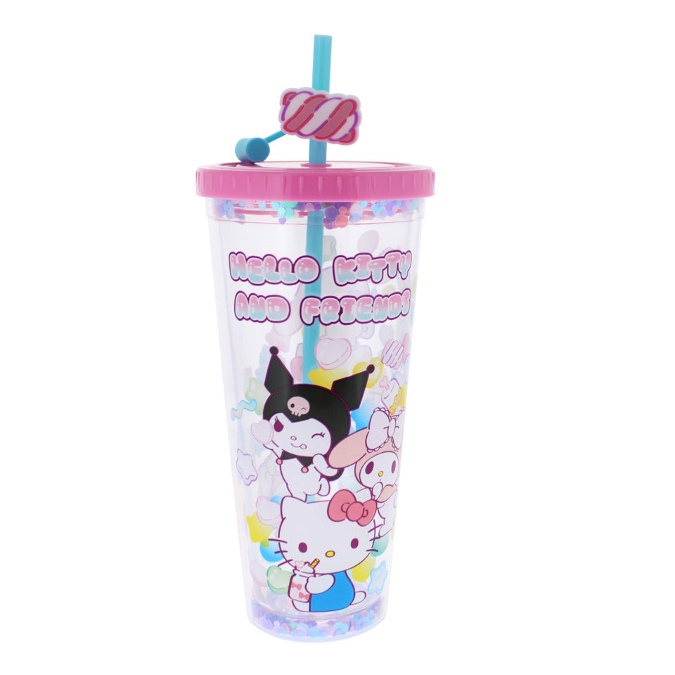 Trinkflasche mit Halm, 700 ml HELLO KITTY HKSW6745 HELLO KITTY HKSW6745 700ml