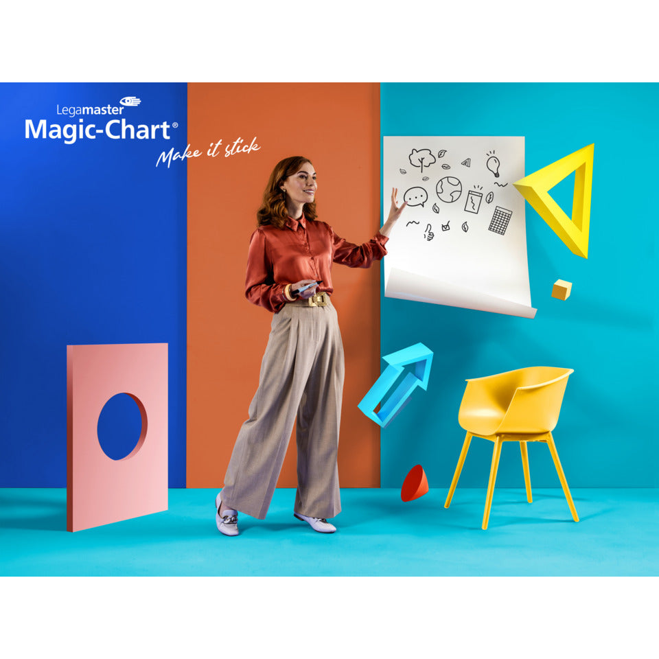 Schreibfolie Magic-Chart Flipchart, 60 x 80cm, 25 Blatt, weiß LEGAMASTER 7-159000 LEGAMASTER 7-159000 60x80cm