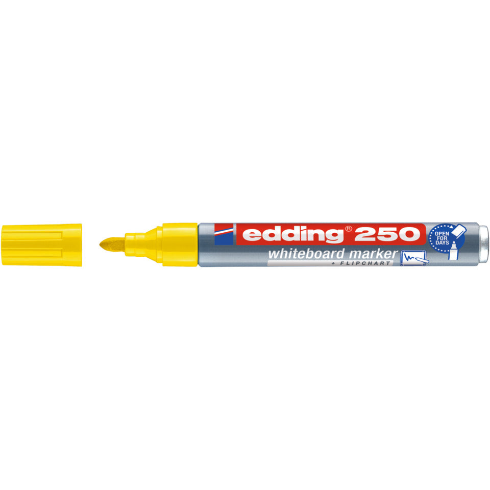Boardmarker 250, 1,5-3mm, Rundspitze, gelb EDDING 4-250005 EDDING 4-250005 Rundspitze nachfüllbar