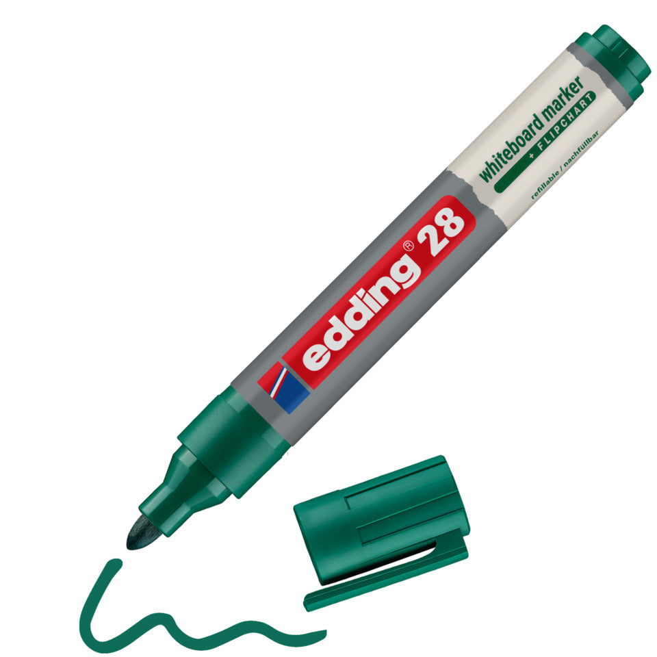 Whiteboardmarker EcoLine, 1,5-3mm, Rundspitze, grün EDDING 4-28004 EDDING 28004