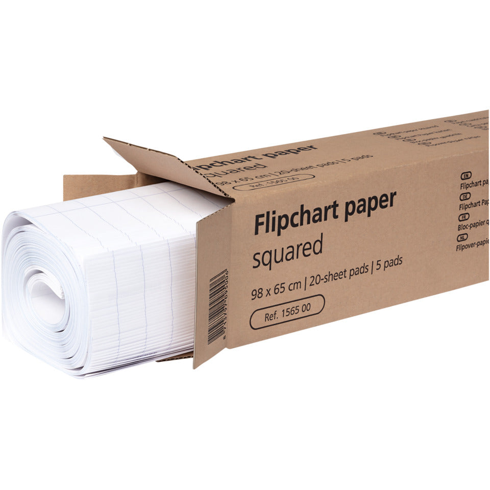Flipchartblock, 5 Stück, kariert LEGAMASTER 7-156500