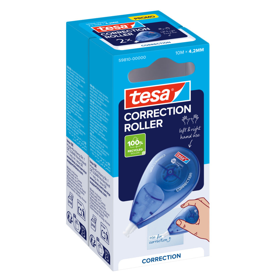 Korrekturroller ecoLogo®, 10mx4,2mm, 2 Stück TESA 56998-00000-00 TESAFILM 56998-00000-00  2St