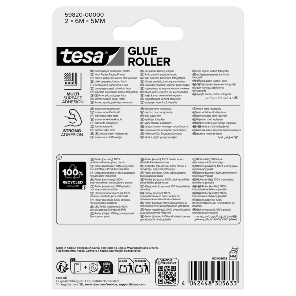 Kleberoller Mini Permanent, 6mx5mm, 2 Stück TESA 59820-00000-00 TESA 59820-00000-00 6m x 5mm