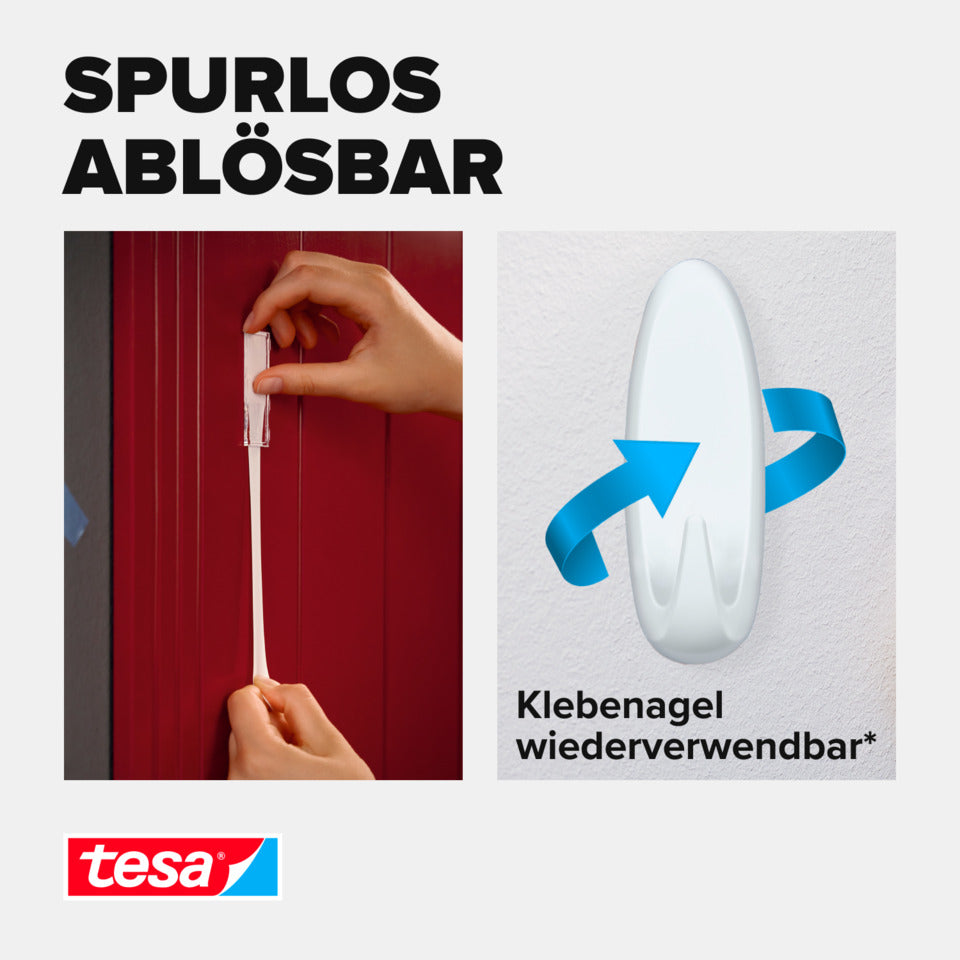 Powerstrips® Haken XL oval, 3kg, weiß TESA 59025-00000-00 TESA 59025-00000-00 XL 3kg