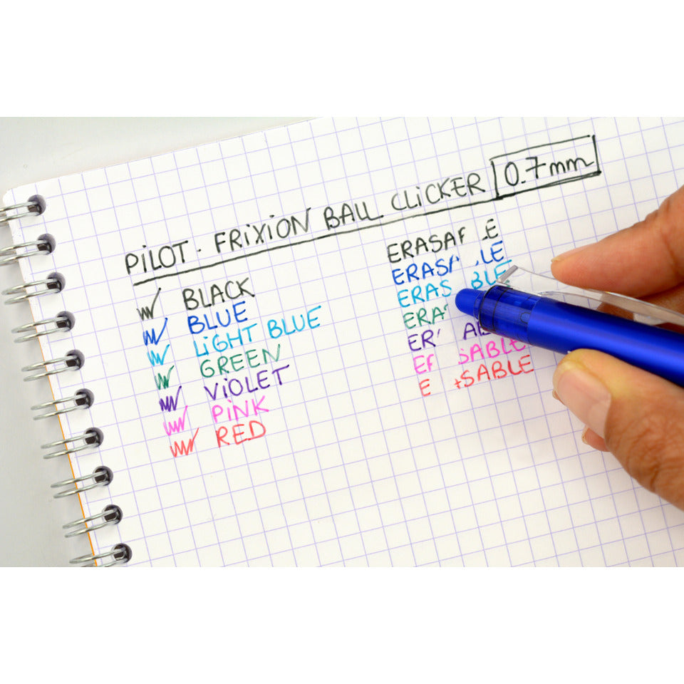 Tintenroller FriXion Ball/Clicker 0.5+Minen, 0,4mm, 64 Stück, sortiert PILOT 9229D64 PILOT BL/BLRT/BLS-FR7 9229D64