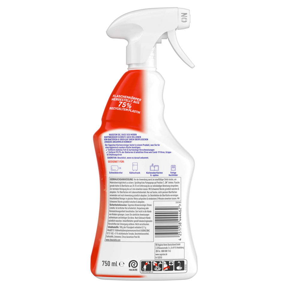 Allzweckreiniger Küche Zitrone, 750 ml SAGROTAN 3347166 SAGROTAN 3347166  444455