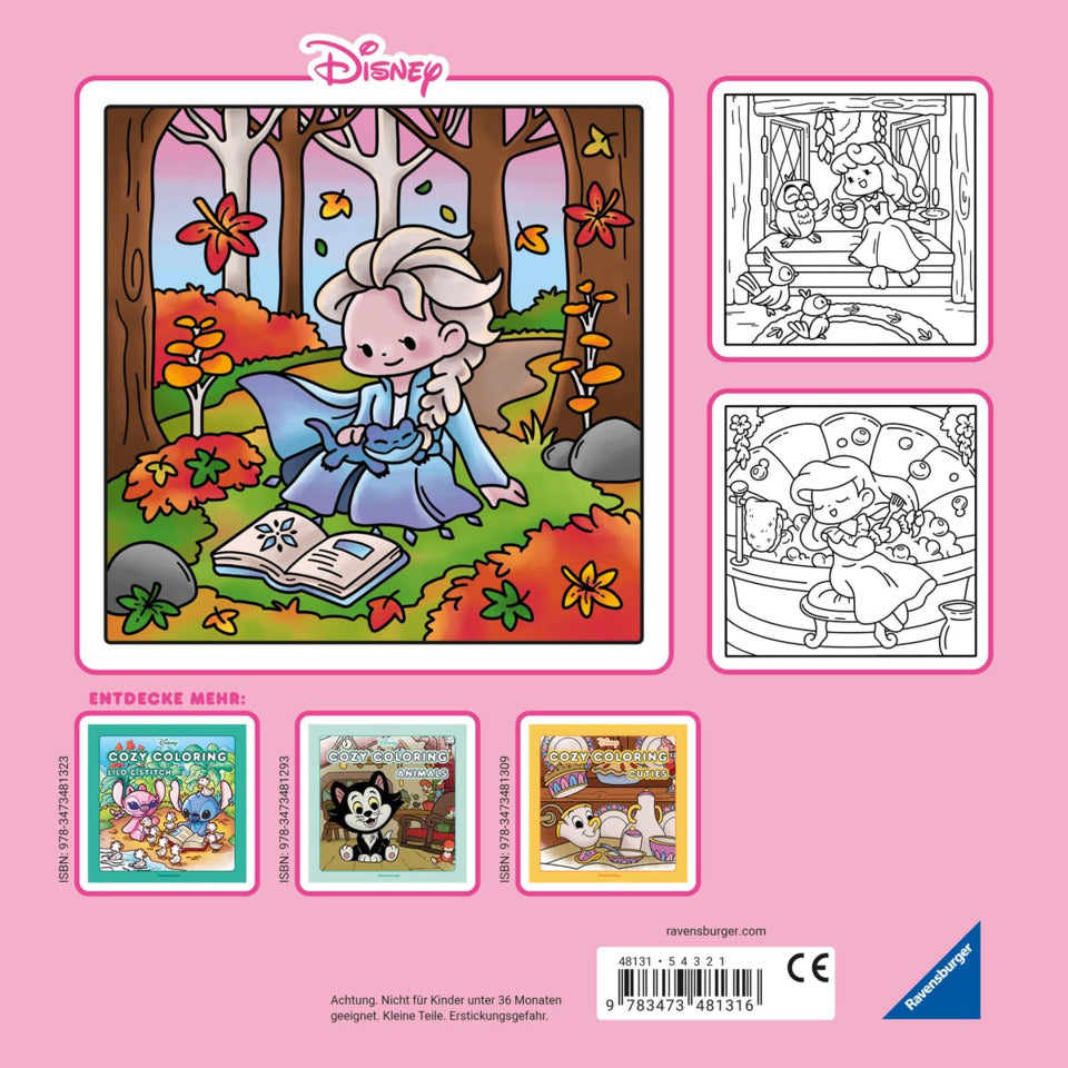 Malen nach Zahlen Cozy Coloring Disney - Girl Moments RAVENSBURGER 48131