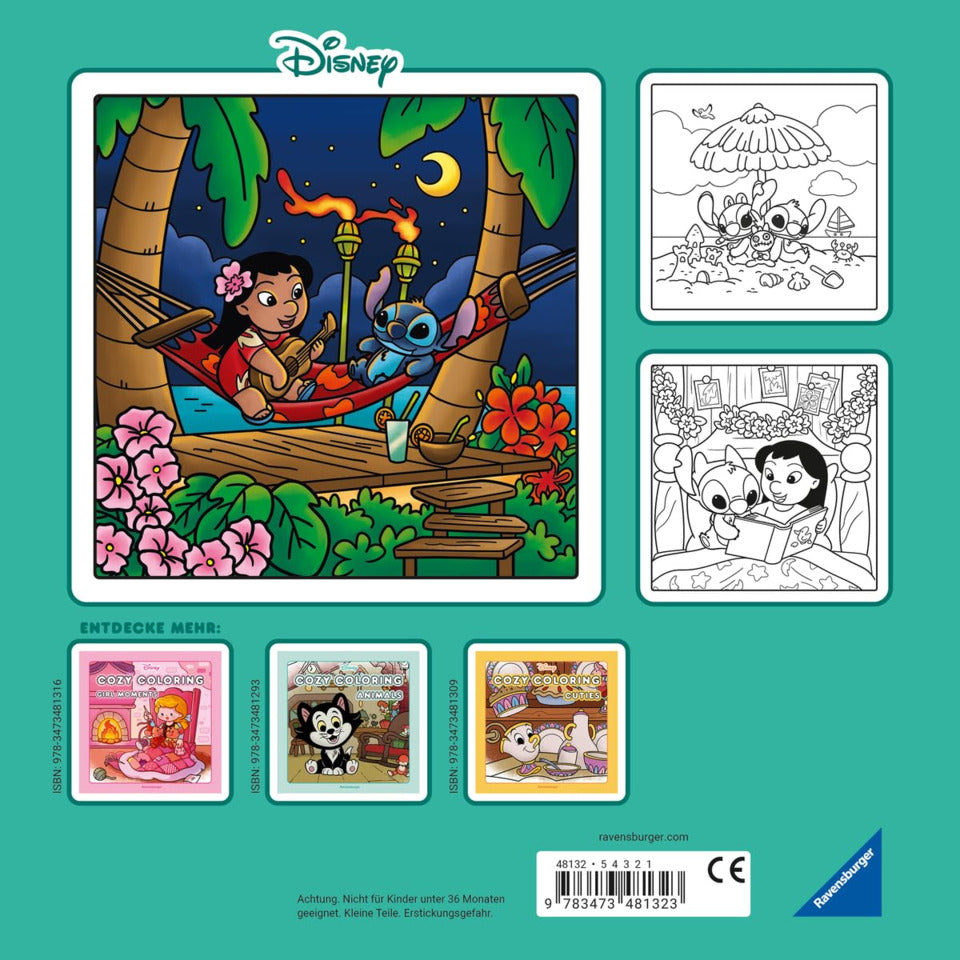 Malen nach Zahlen Cozy Coloring Disney - Lilo & Stitch RAVENSBURGER 48132