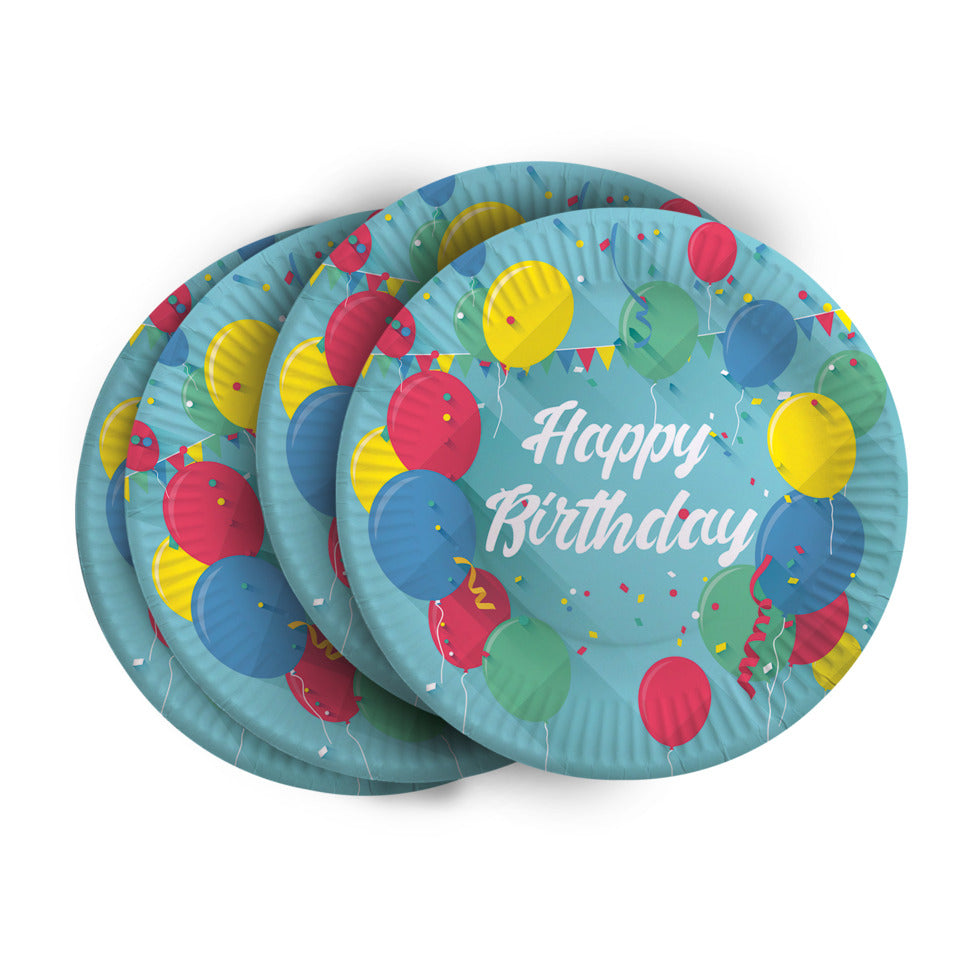 Pappbecher Happy Birthday, Ø 23 cm, 8 Stück TIB 19940 TIB 19940 DM 23cm