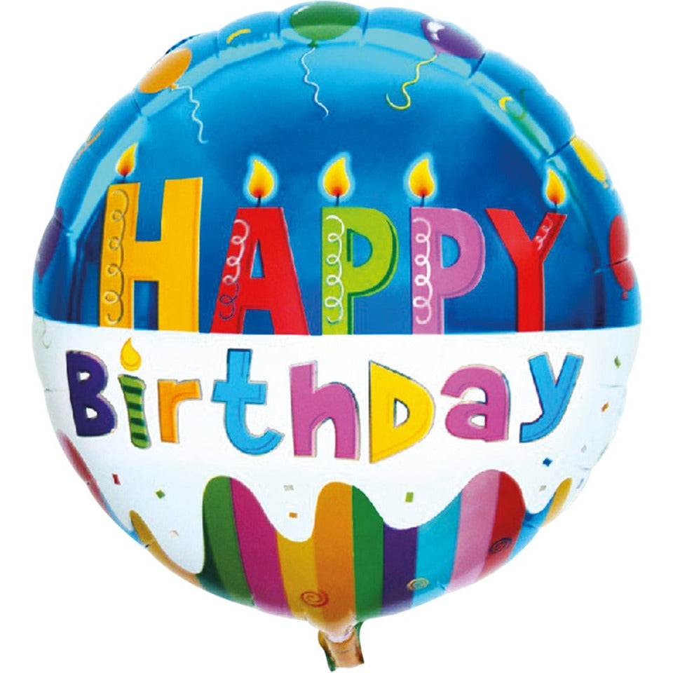 Folienballon Happy Birthday, 45 cm TIB 78152 TIB HEYNE 78152