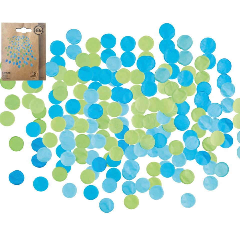 Papierkonfetti, 10g, blau/grün TIB 78473 TIB HEYNE 78473