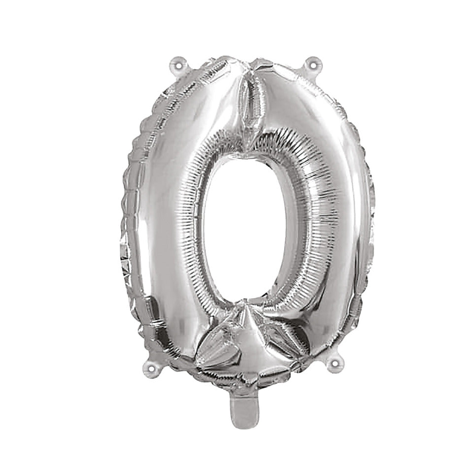 Folienballon Zahl 0, 43 cm, silber TIB 78230 TIB HEYNE 78230