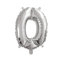 Folienballon Zahl 0, 43 cm, silber TIB 78230 TIB HEYNE 78230
