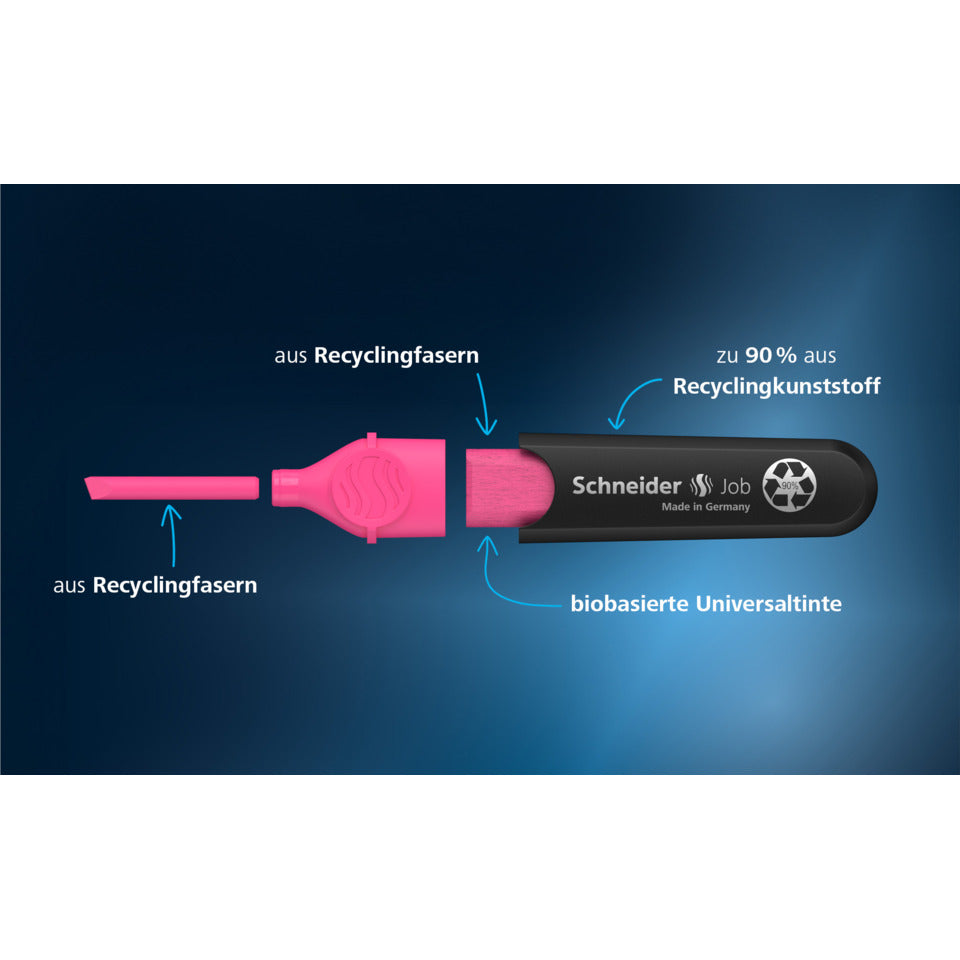 Textmarker Job 150, 1-5mm, rosa SCHNEIDER SN1509
