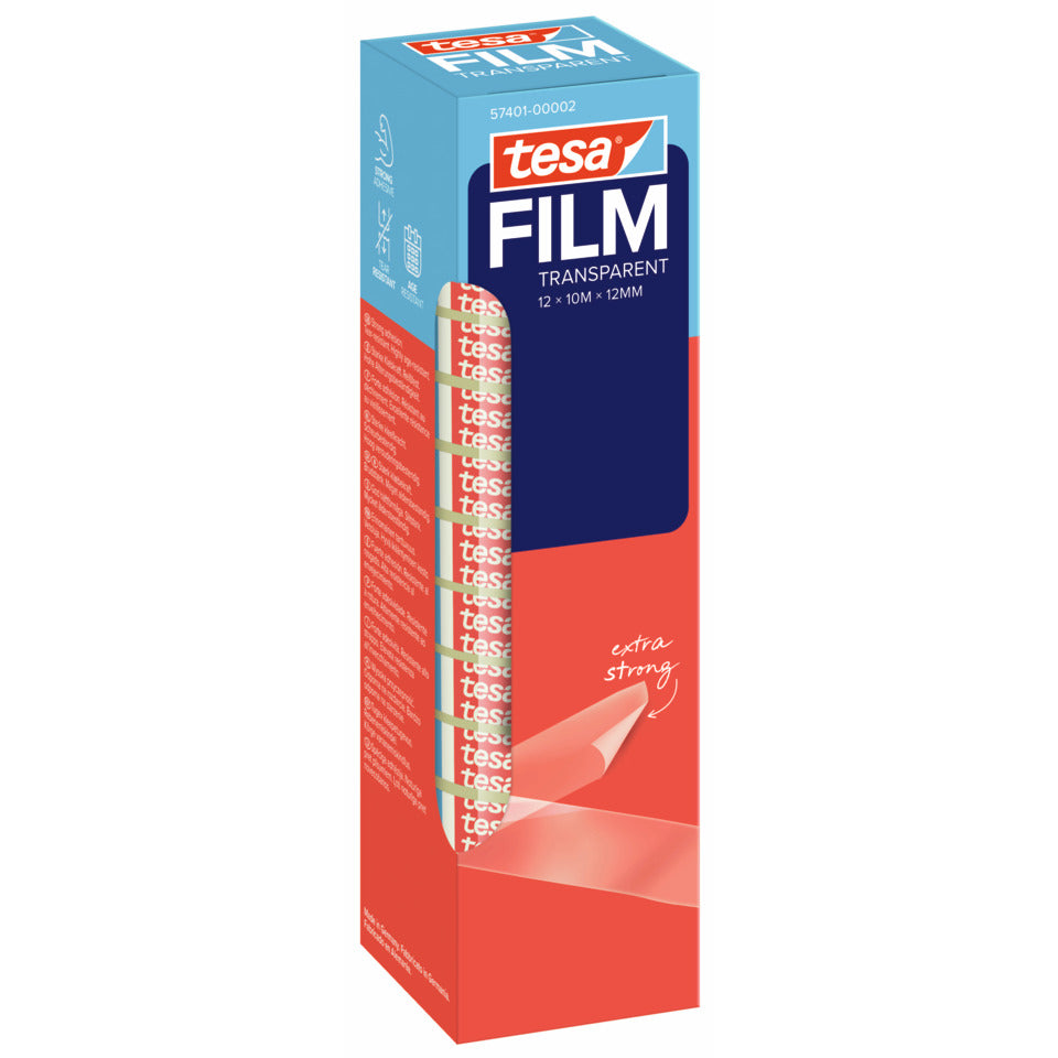 Klebefilm tesafilm® Office-Box, 10mx12mm, 12 Rollen, transparent TESA 57401-00002-03 TESA 57401-00002-03 Office Box