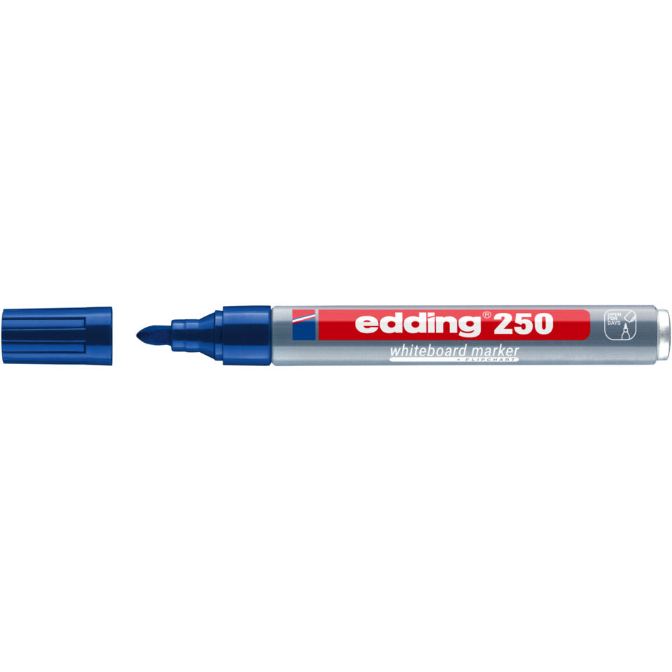 Boardmarker 250, 1,5-3mm, Rundspitze, blau EDDING 4-250003 EDDING 4-250003 Rundspitze nachfüllbar