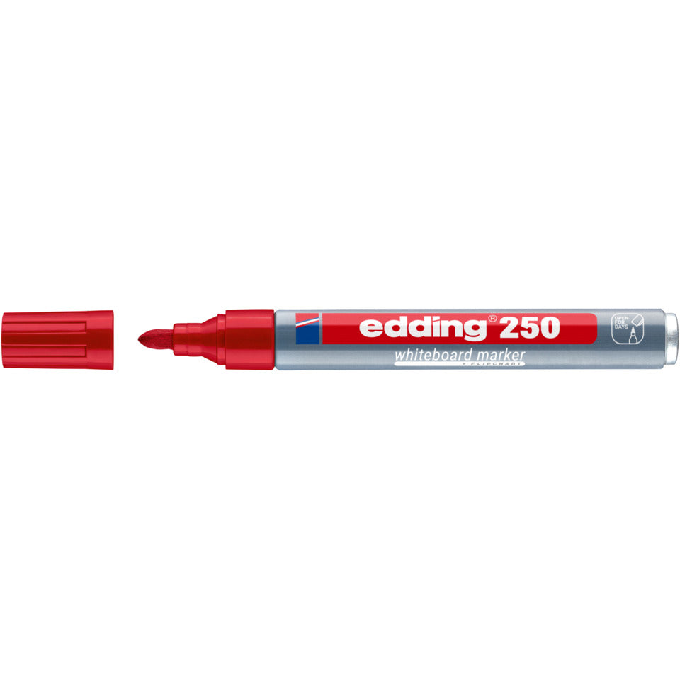 Boardmarker 250, 1,5-3mm, Rundspitze, rot EDDING 4-250002 EDDING 4-250002 Rundspitze nachfüllbar