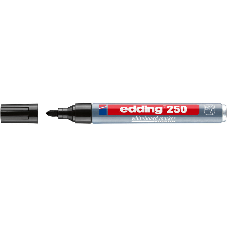 Boardmarker 250, 1,5-3mm, Rundspitze, schwarz EDDING 4-250001 EDDING 4-250001 Rundspitze nachfüllbar