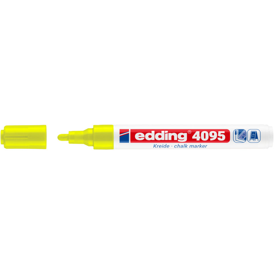 Windowmarker 4095, 2-3mm, Rundspitze, neongelb EDDING 4-4095065 EDDING 4-4095065 Kreidemarker Rundspitze