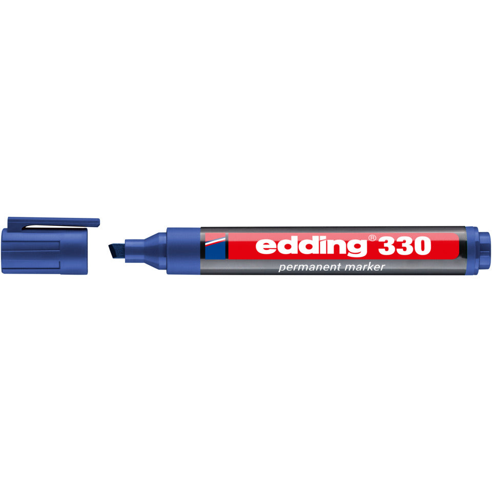 Permanentmarker 330, Keilspitze, nachfüllbar, 1-5mm, blau EDDING 330-003 EDDING 330-003 Keilspitze nachfüllbar