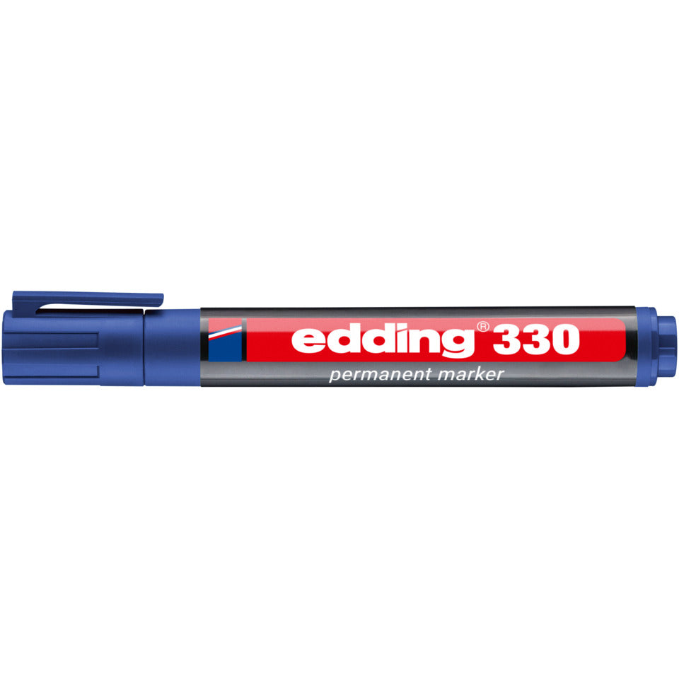 Permanentmarker 330, Keilspitze, nachfüllbar, 1-5mm, blau EDDING 330-003 EDDING 330-003 Keilspitze nachfüllbar