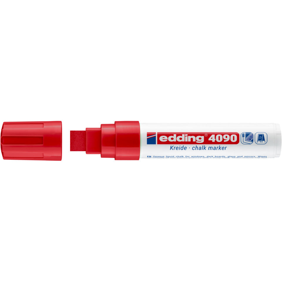 Windowmarker 4090, 4-15mm, Keilspitze, rot EDDING 4-4090002 EDDING 4090 2  Kreidemarker Keilspitze