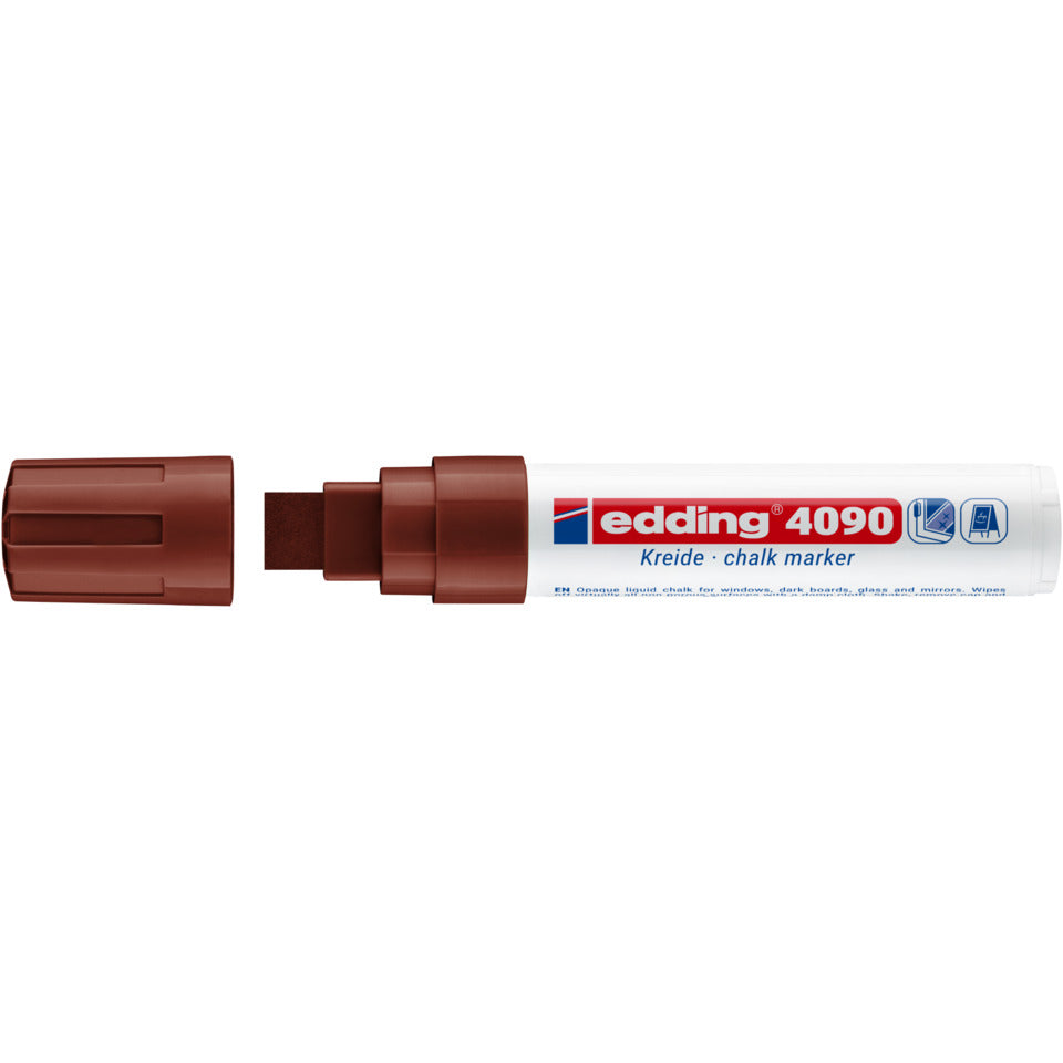 Windowmarker 4090, 4-15mm, Keilspitze, braun EDDING 4-4090007 EDDING 4090 7  Kreidemarker Keilspitze